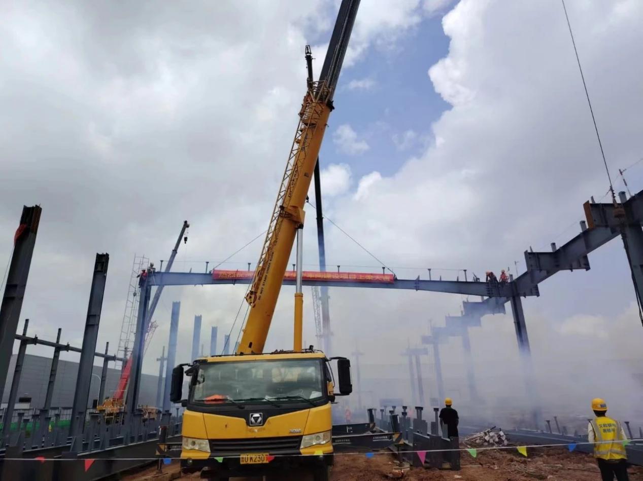 Ang Chery KD Parts Production Construction Construction Project Project sa Beam, ang EIHE nga si Chery Automobile Qingdao Base Construction Project nga 