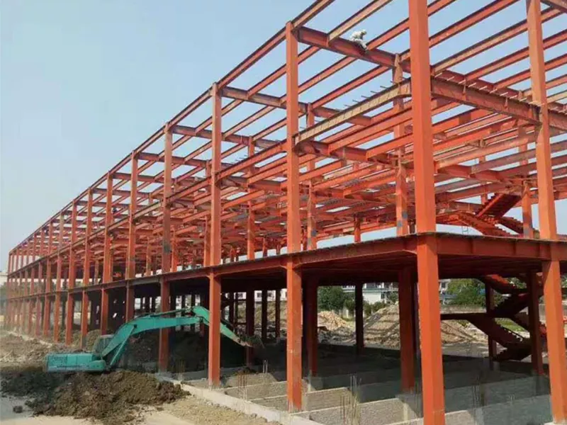 Eco-friendly nga Steel Frame Warehouse Construction